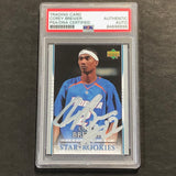 2007-08 Upper Deck First Edition #207 Corey Brewer Signed Card AUTO PSA Slabbed
