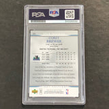 2007-08 Upper Deck First Edition #207 Corey Brewer Signed Card AUTO PSA Slabbed