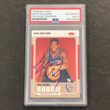 2007-08 Fleer #226 Sean Williams Signed Card AUTO PSA Slabbed RC Nets