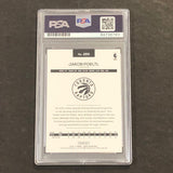 2016-17 NBA Hoops #269 Jakob Poeltl Signed Card AUTO PSA Slabbed RC Raptors