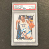 2013-14 Panini Prizm #115 Evan Fournier Signed Card AUTO PSA Slabbed Nuggets