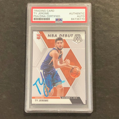 2019-20 Panini Mosaic NBA Debut #273 Ty Jerome Signed Card AUTO PSA Slabbed Suns