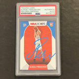 2020-21 Panini NBA Hoops #219 Aleksej Pokusevski Signed Card AUTO PSA Slabbed RC Thunder