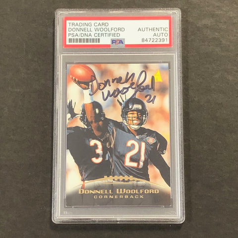 1995 Pinnacle #171 Donnell Woolford Signed Card PSA Slabbed Auto Chicago Bears