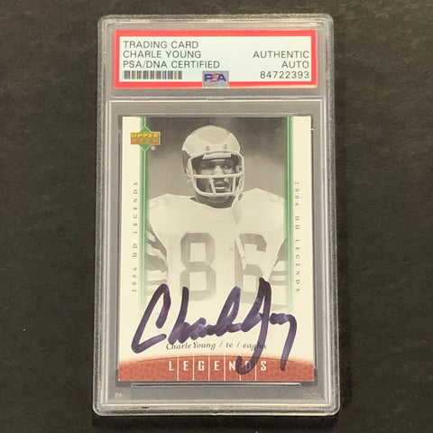 2006 Upper Deck Legends #67 Charles Young Signed Card PSA Slabbed Auto Eagles