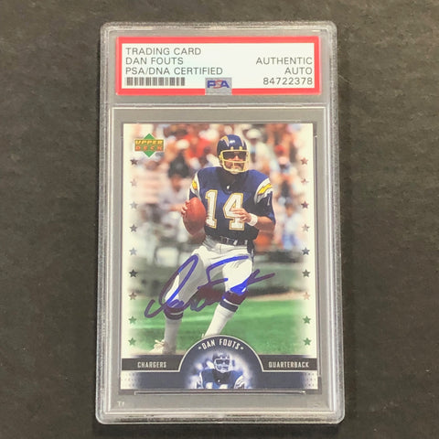 2005 Upper Deck Legends #83 Dan Fouts Signed Card AUTO PSA Slabbed Chargers