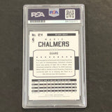 2015-16 NBA Hoops #124 Mario Chalmers Signed Card AUTO PSA Slabbed Heat
