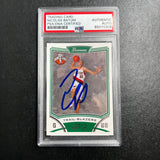 2008-09 Topps #148 Nicolas Batum Signed Card AUTO PSA Slabbed RC Trail Blazers