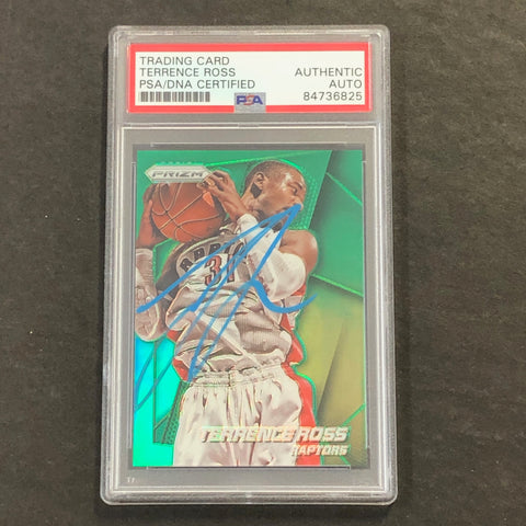 2014-15 Panini Prizm #4 Terrence Ross Signed Card AUTO PSA Slabbed Raptors