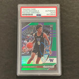2020-21 Panini Prizm Draft Picks #11 Jaden McDaniels Signed Card AUTO PSA/DNA Slabbed Huskies