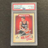 2017-18 Panini NBA Hoops #10 ZACH COLLINS Signed Card AUTO PSA Slabbed RC Blazers