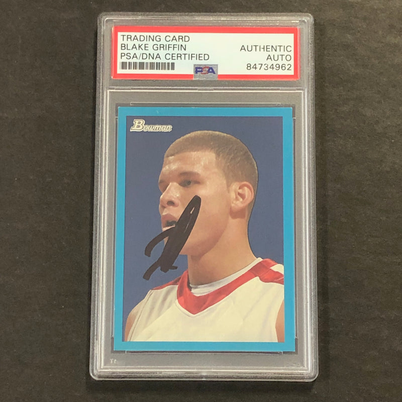 2009-10 Topps Bowman #101 Blake Griffin Signed Card PSA Slabbed Autographed