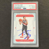 2018-19 Panini Cornerstones #149 ZACH COLLINS Signed Card AUTO PSA Slabbed Blazers