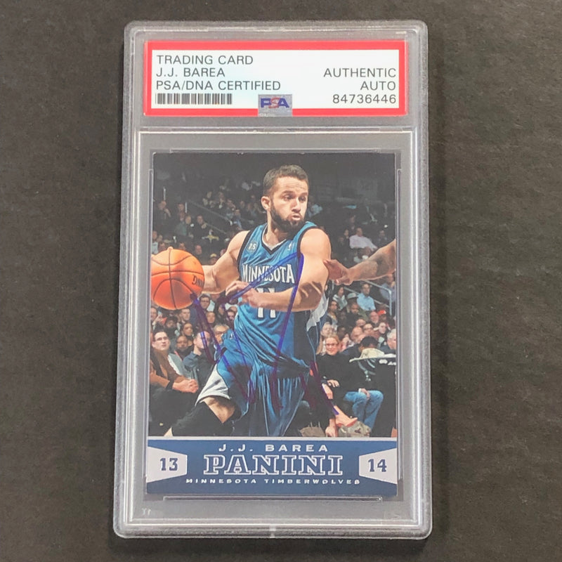 2013-14 NBA Panini Basketball #108 JJ Barea Signed Card AUTO PSA/DNA Slabbed Timberwolves