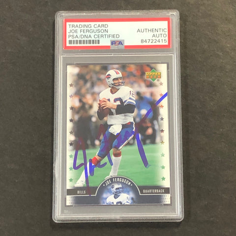 2005 NFL Football Upper Deck #9 Joe Ferguson Signed Card AUTO PSA/DNA Bills