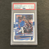 2020-21 Panini Donruss #79 Dorian Finney-Smith Signed Card AUTO PSA Slabbed Mavericks
