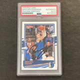 2020-21 Panini Donruss #8 Kristaps Porzingis Signed Card AUTO PSA Slabbed Mavericks