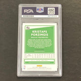 2020-21 Panini Donruss #8 Kristaps Porzingis Signed Card AUTO PSA Slabbed Mavericks