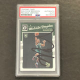 2016-17 Panini Donruss #179 Malcolm Brogdon Signed Card AUTO 10 PSA/DNA Slabbed RC Bucks