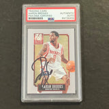 2013-14 Elite Basketball #190 Aaron Brooks Signed Card AUTO PSA Slabbed Rockets