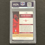 2013-14 Elite Basketball #190 Aaron Brooks Signed Card AUTO PSA Slabbed Rockets