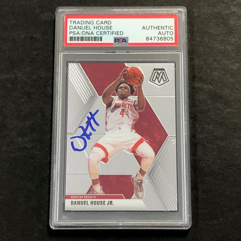2019-20 Panini Mosaic #154 DANUEL HOUSE Signed Card AUTO PSA Slabbed Rockets