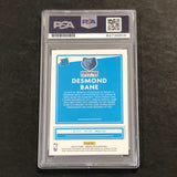 2020-21 Panini Donruss Optic #180 Desmond Bane Signed Card AUTO PSA Slabbed RC Grizzlies