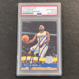 2010-11 panini #114 Ty Lawson Signed Card AUTO PSA Slabbed Nuggets