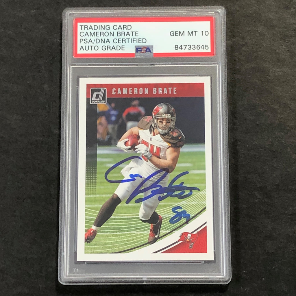 2018 Panini Donruss #269 Cameron Brate Signed Card AUTO 10 PSA