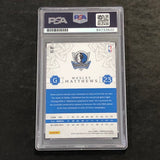 2016-17 Panini Excalibur #40 Wesley Mathews Signed Card PSA AUTO 10 Slabbed Mavericks