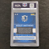 2016-17 Panini Prizm #40 Wesley Mathews Signed Card PSA AUTO 10 Slabbed Mavericks