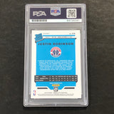 2019-20 OPTIC RATED ROOKIE #174 JUSTIN ROBINSON Signed Rookie Card AUTO PSA Slabbed RC Wizards