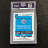 2019-20 OPTIC RATED ROOKIE #174 JUSTIN ROBINSON Signed Rookie Card AUTO PSA Slabbed RC Wizards
