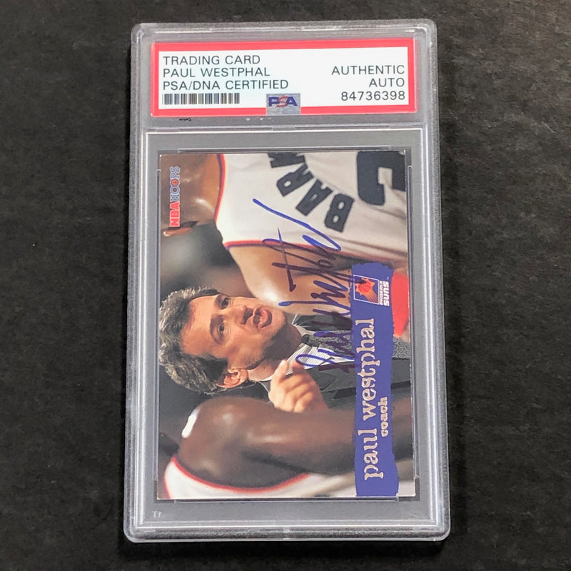 1995 Skybox NBA Hoops #189 Paul Westphal Signed Card Auto PSA Slabbed Suns