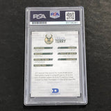 2016-17 Daktronics Jason Terry Signed Card AUTO PSA Slabbed Bucks