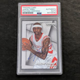 2014-15 Panini Prizm #45 Jason Terry Signed Card AUTO PSA Slabbed Rockets