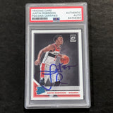 2019-20 OPTIC RATED ROOKIE #174 JUSTIN ROBINSON Signed Rookie Card AUTO PSA Slabbed RC Wizards