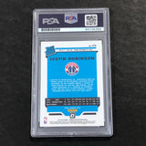 2019-20 OPTIC RATED ROOKIE #174 JUSTIN ROBINSON Signed Rookie Card AUTO PSA Slabbed RC Wizards