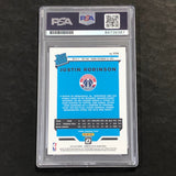 2019-20 OPTIC RATED ROOKIE #174 JUSTIN ROBINSON Signed Rookie Card AUTO PSA Slabbed RC Wizards