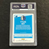 2020-21 Donruss Panini #243 Tyler Bey Card PSA AUTO GRADE 10 Slabbed Mavericks