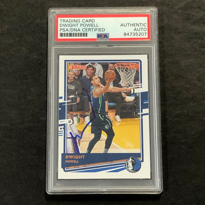 2020-21 Donruss Panini #30 Dwight Powell Card PSA Slabbed Mavericks