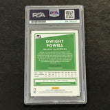 2020-21 Donruss Panini #30 Dwight Powell Card PSA Slabbed Mavericks