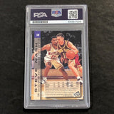 1996 PressPass #14 Steve Nash Signed Card AUTO 10 PSA Slabbed Suns Santa Clara RC