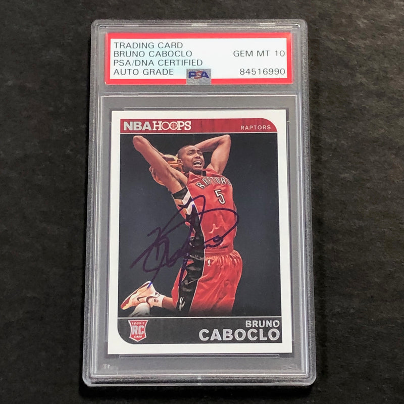 2014-15 Panini NBA Hoops #297 Bruno Caboclo Signed Card AUTO PSA/DNA Slabbed RC Raptors