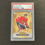 2020-21 Upper Deck Artifacts #41 Dominik Kubalik Signed Card AUTO PSA slabbed Blackhawks