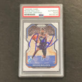 2020-21 Panini Prizm #90 Reggie Bullock Signed Card AUTO PSA Slabbed Knicks