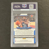 2020-21 Panini Prizm #90 Reggie Bullock Signed Card AUTO PSA Slabbed Knicks