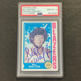 1974-75 NBA Basketball #39 Bill Walton Signed Card AUTO PSA Slabbed Blazers