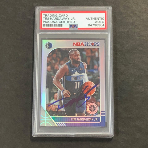 2019-20 Panini NBA Hoops #41 Tim Hardaway Jr. Signed Card AUTO PSA Slabbed Mavericks