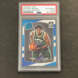 2017-18 Panini Optic Rated Rookie #165 Sterling Brown Signed Card PSA/DNA Slabbed RC Bucks